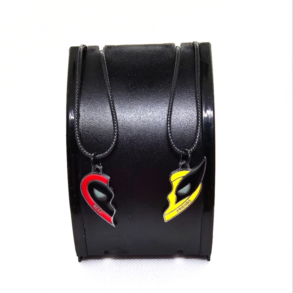 Deadpool and Wolverine Best Friends Necklace‎ Set